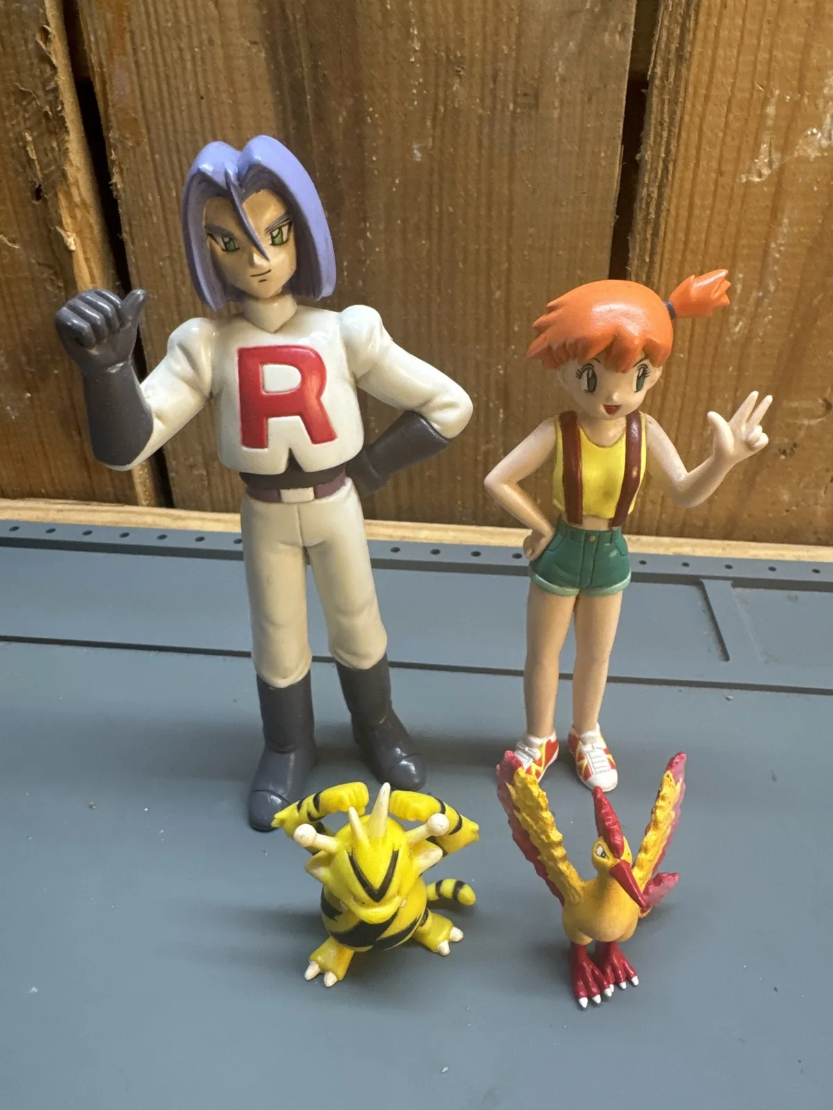 1998 Tomy Pokemon James Team Rocket & Misty Figures + Moltres Electabuzz Lot