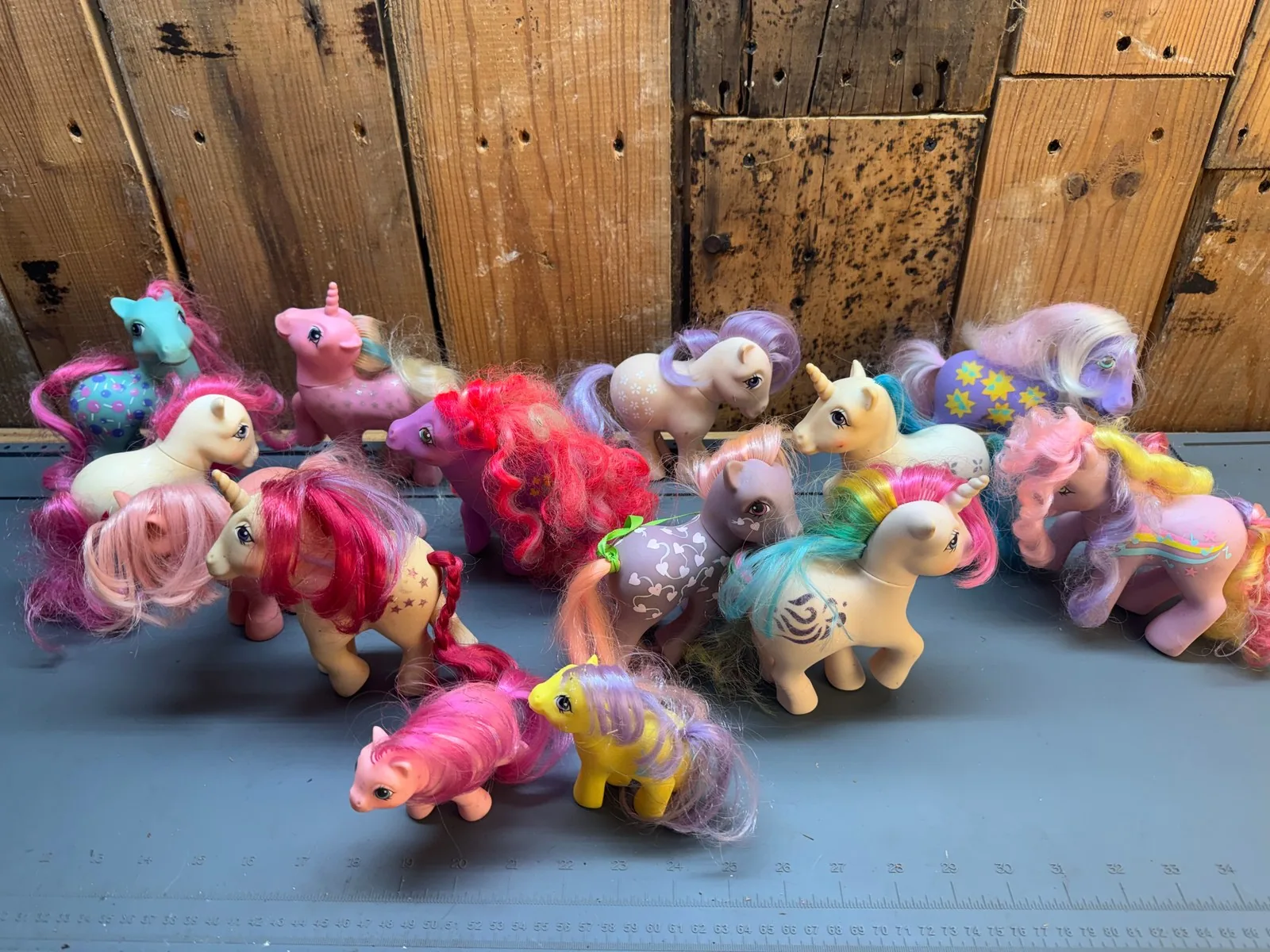 Vintage G1 My Little Pony Lot of 15, 1982 & 1983 Hasbro, Unicorns & Babies